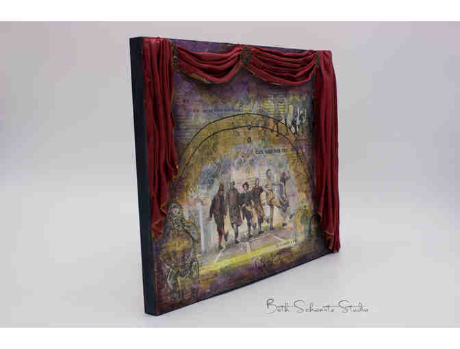 'Merely Players' Mixed Media by Beth Schwartz