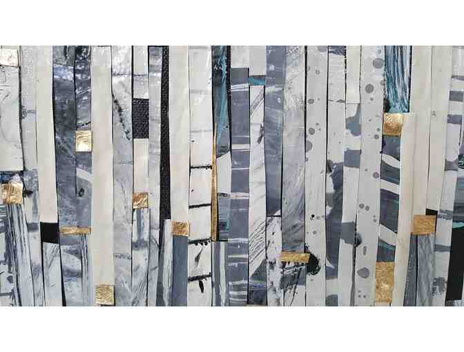 'Gold Over Gray #14' by Tara Mulder