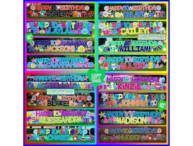 Card My Yard - One (1) Custom Yard Sign for One day