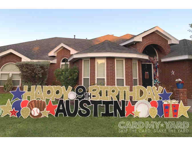 Card My Yard - One (1) Custom Yard Sign for One day