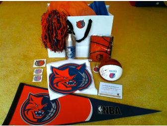 Charlotte Bobcats - autographed Gerald Henderson mini-basketball and Bobcats fan pack