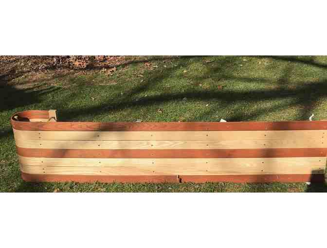 6' Wooden Toboggan with seat pad