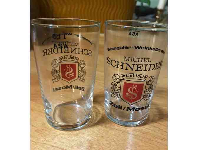 Set of 14 Michel Schneider Zell/Mosel wine tasting glasses