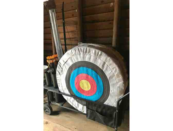 Bear Archery Cart and Archery Equipment