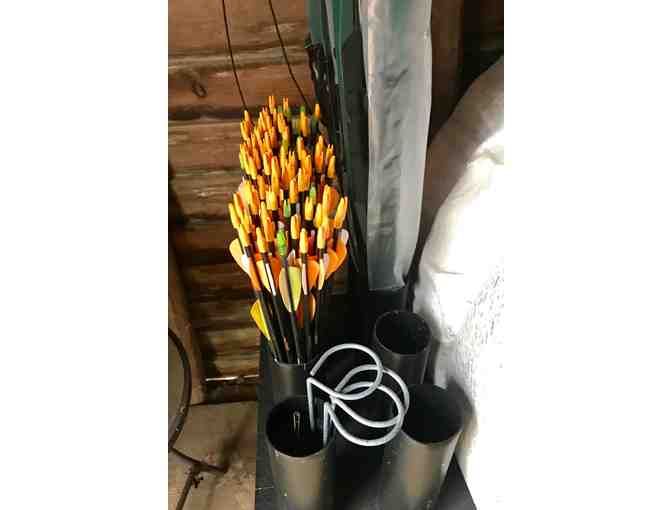 Bear Archery Cart and Archery Equipment