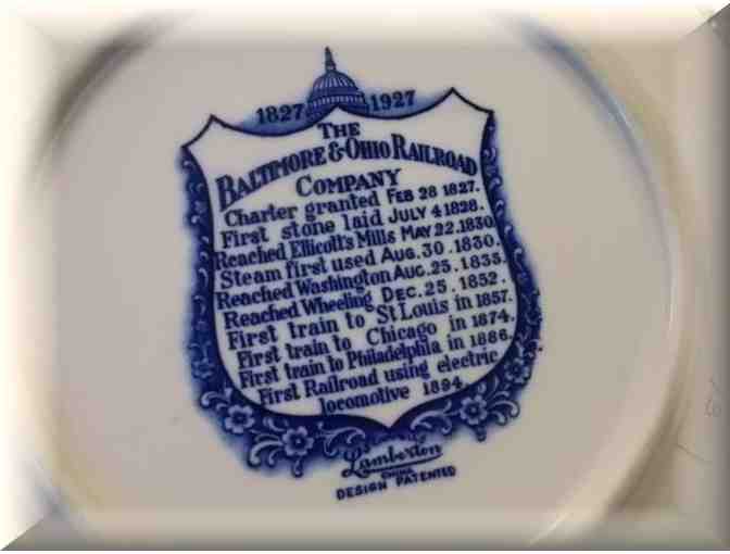 Baltimore and Ohio Railroad Centenary Thomas Viaduct Plate