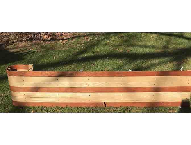 6' Wooden Toboggan with seat pad