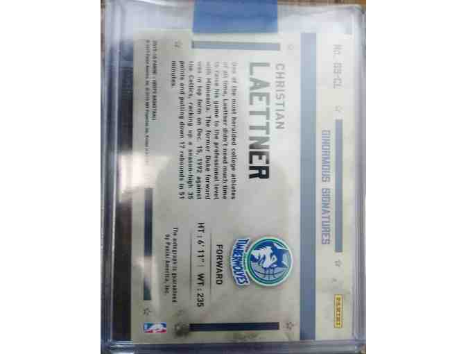 Autographed Christian Laettner NBA Card