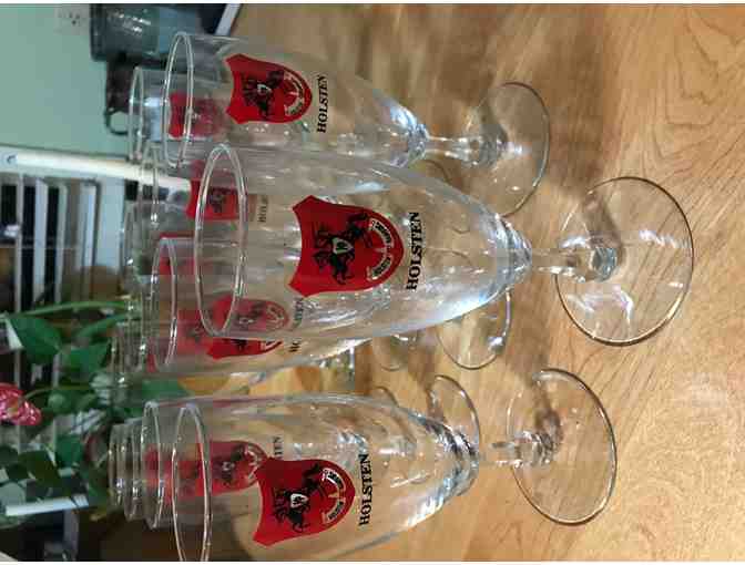 Set of 12 Vintage German Holsten Beer Glasses