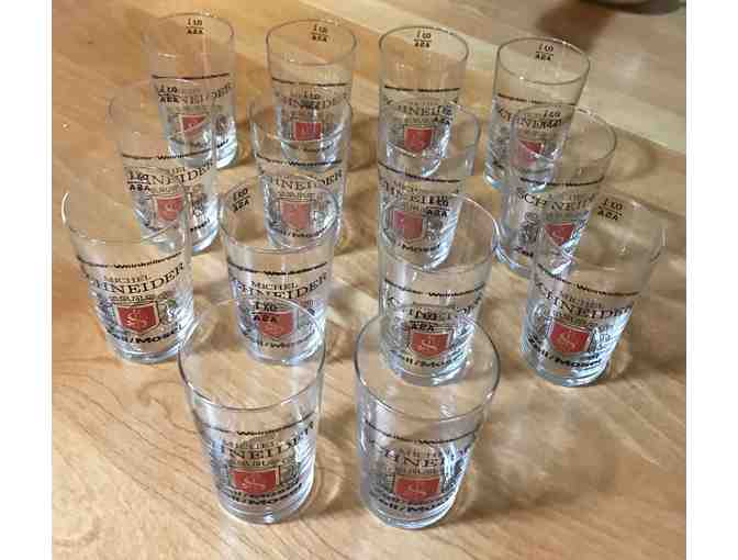 Set of 14 Michel Schneider Zell/Mosel wine tasting glasses