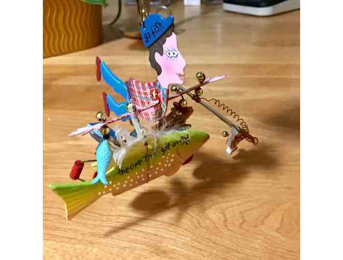 Silvestri Fanciful Flights Fisherman Ornament