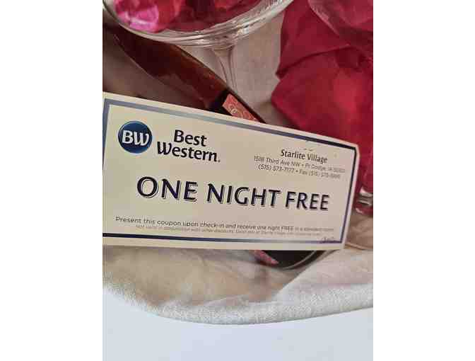 One Night Stay at Best Western Basket