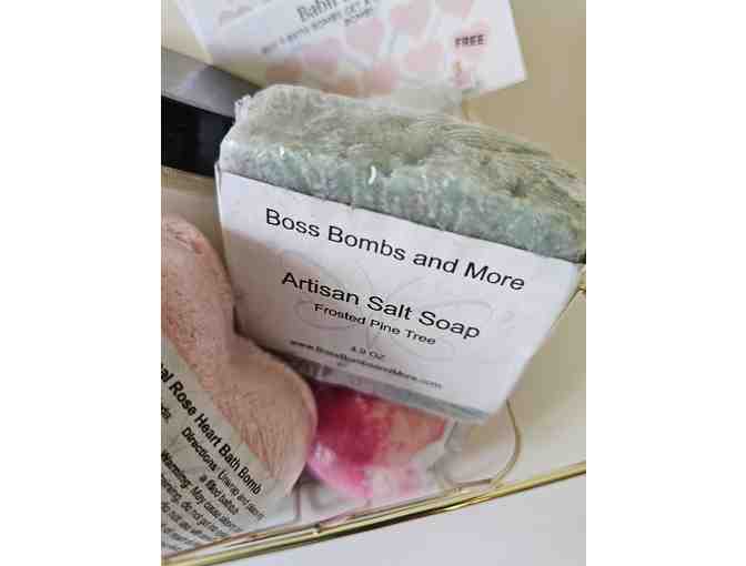 Bath Bombs, scrub and soap