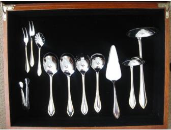 72 Pc 'Charter House' Flatware Service for 12 in Rosewood Case