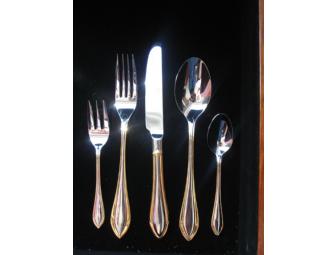 72 Pc 'Charter House' Flatware Service for 12 in Rosewood Case