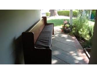 9' Solid Oak Church Pew/Bench with Cushion