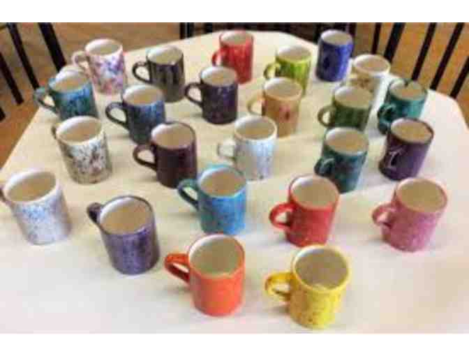 Color Me Mine - Four (4) Mugs and Four (4) Free Studio Fees