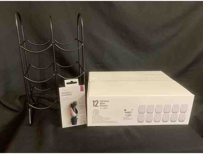 Weekend Get Away - New Kent Winery Dombroski Vineyards Tour, Wine Rack, Glasses & Stopper