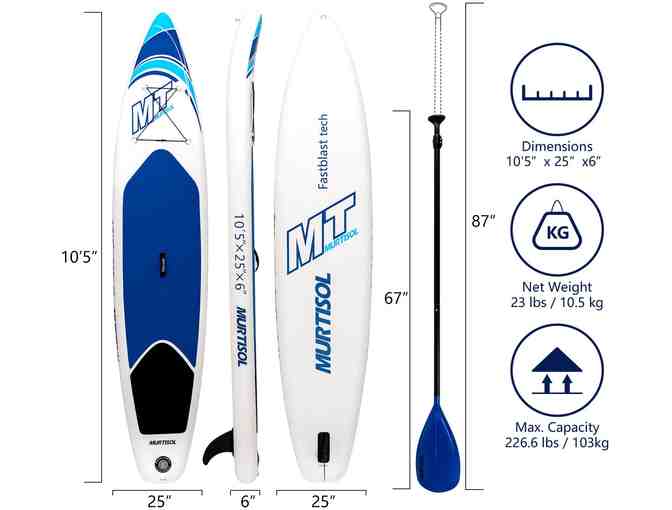 Murtisol 10'5' Inflatable Stand Up Paddle Board (25 in/30 in Width)  - $200