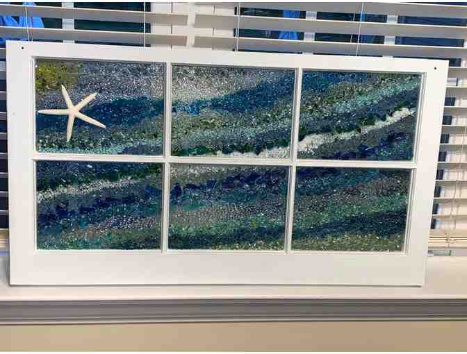 'Fran's Masterpiece' - Beach Glass Window Artwork - Priceless!!