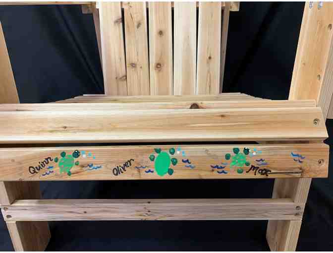 2nd Grade Hand-Painted Wood Adirondack Chair - Value:  Priceless