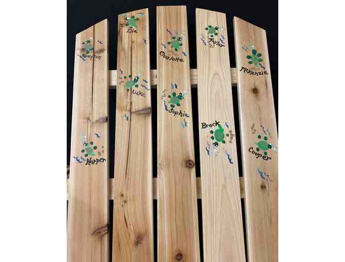 2nd Grade Hand-Painted Wood Adirondack Chair - Value:  Priceless