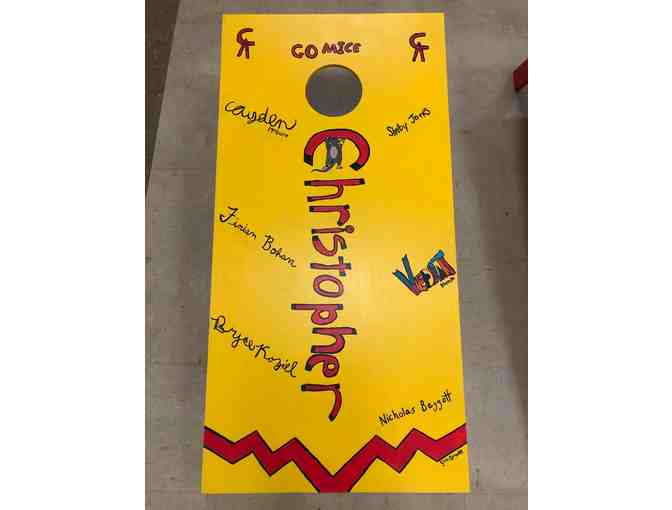 Hand-Painted Corn Hole Boards - Made by Rev. Cole, Hand-Painted by 5th Grade Class of 2020