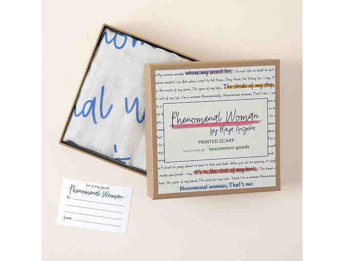 Phenomenal Woman by Maya Angelou Printed Scarf