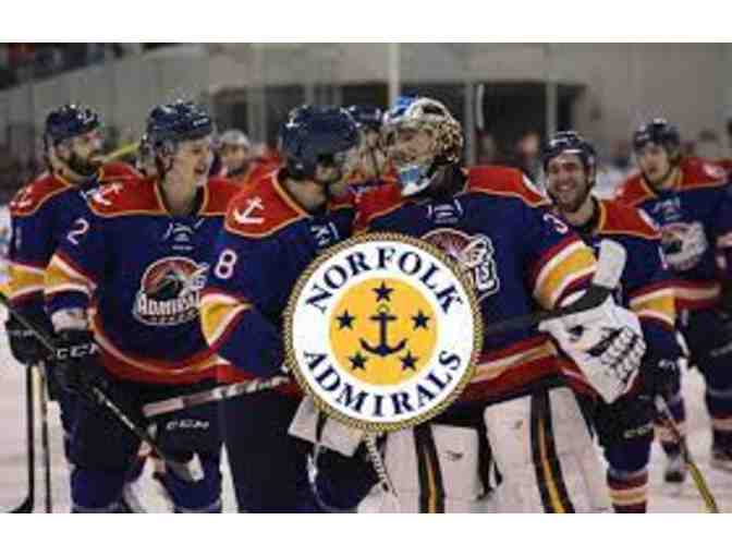 Norfolk Admirals Hockey Team - Four (4) Upper Center Ice Level Tickets - $100