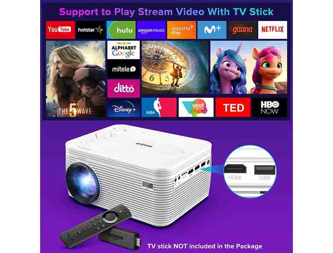 BIGASUO Projector, PHOPIK Projector Screen & S'mores Kit - Donated by the 3rd Grade Class