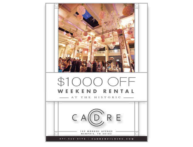 $1,000 Discount on Cadre Building Weekend Rental