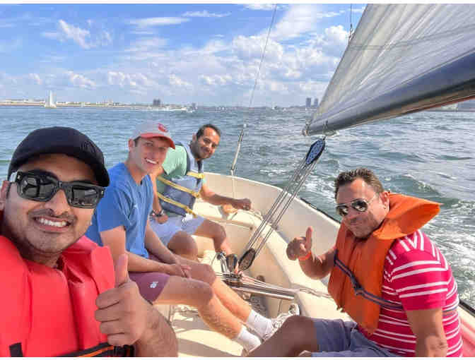 Sailing in Boston Harbor with CMS Parent!