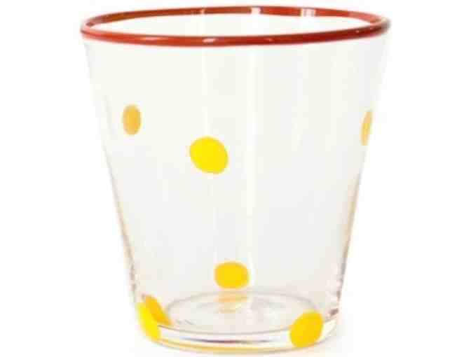 HAND BLOWN 11' PITCHER & FOUR 4' TUMBLERS - Dottie Wear by Pean Doubulyu Glass