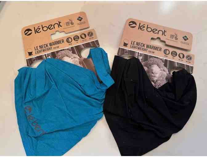 2 Black LeBent Neck Warmers