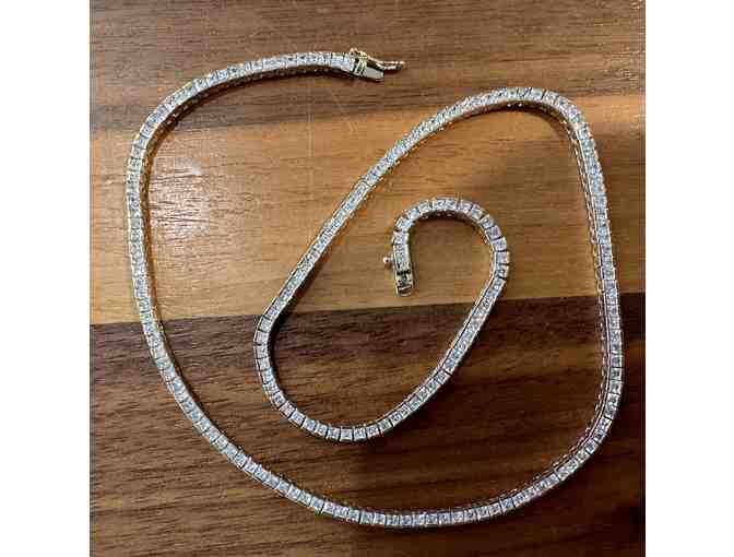 Channel Set Tennis Necklace from Joy West Collection Aspen