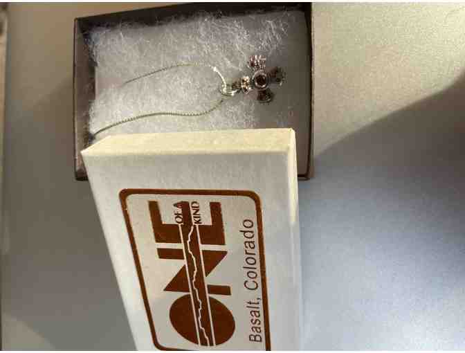 Sterling Citrine Pendant with 18' sterling chain from One Of A Kind Boutique