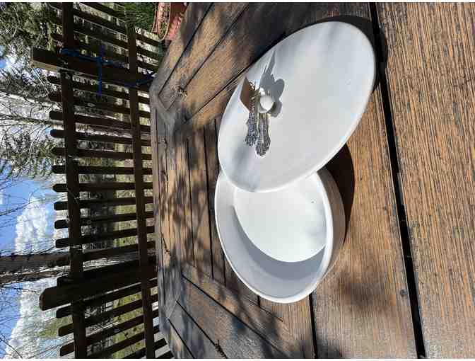 Tortilla Warmer in white from The Crow and Key