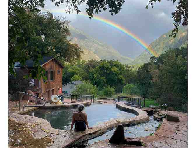 Entry for 4 people to Avalanche Ranch Hot Springs Pools