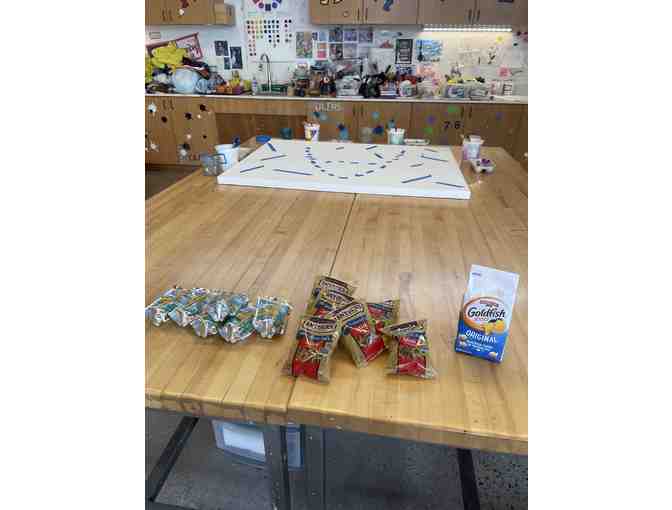 Family Collaborative Painting Party at ACS with Hilary Simon