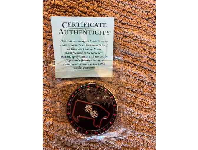 Commemorative Challenge Coin from the Inaugural F1 Las Vegas Grand Prix