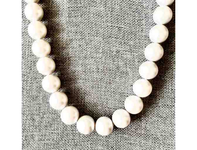 Swarovski Crystal Grey Pearl Necklace
