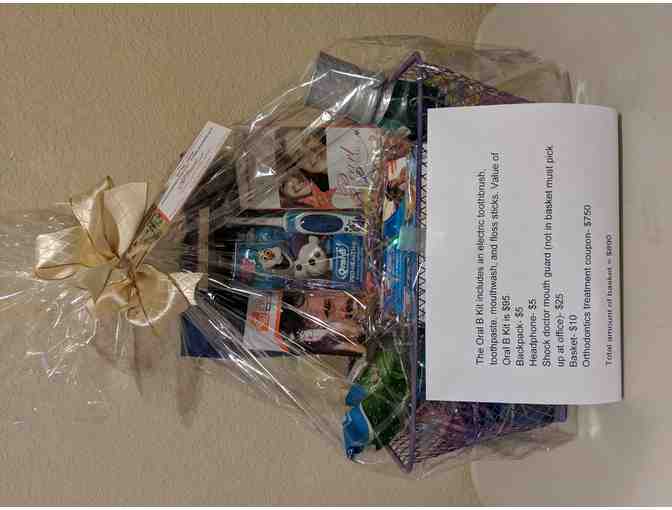 $750 towards Orthodontic Treatment and Gift basket