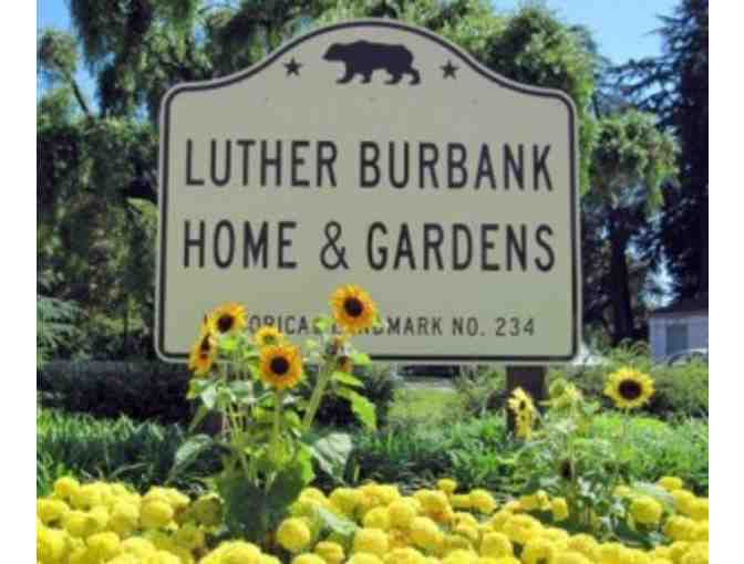 Tickets for a Tour of Luther Burbank Home & Garden