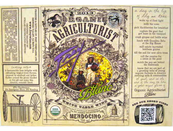 6 Bottles of Organic Agriculturist Frey Blanc