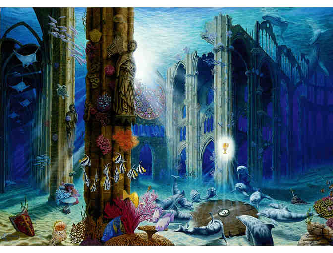 Signed Print by Andrew Annenberg - Guaradians of the Grail