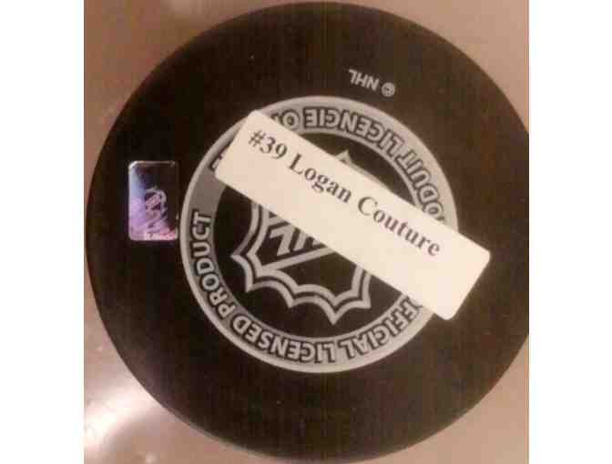 Autographed Hockey Puc by San Jose Shark #39