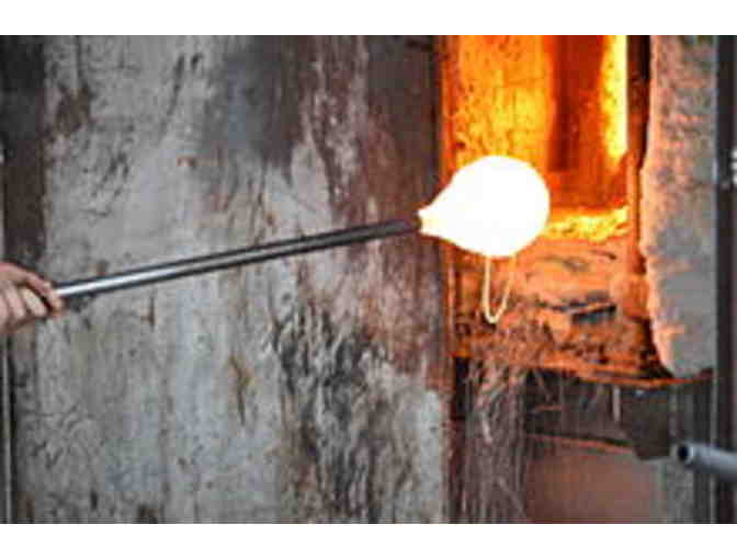 One ORANGE HEAT~~Blown Glass Art~~CANDLE HOLDER MASK~Tonala, Mexico