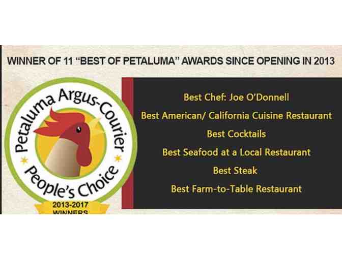 $100 gift certificate for Seared Steak and Seafood in Petaluma