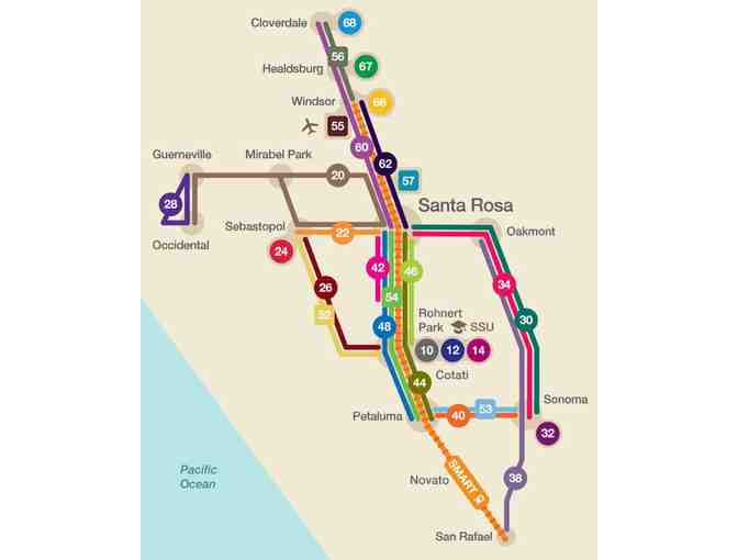 Sonoma Transit - 20 ride pass (2 zone)