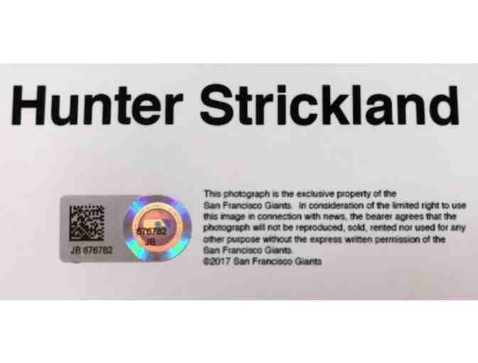 Autographed picture of San Francisco Giants Hunter Strickland